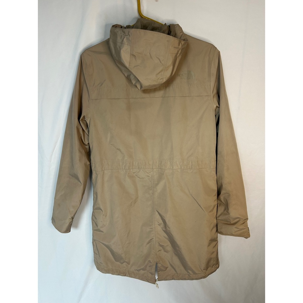 The North Face Womens Cagoule DryVent Parka Rain Jacket Tan XS NF0A2S51 - Picture 10 of 16